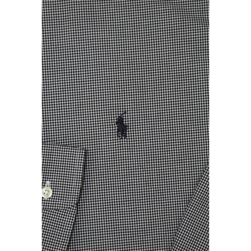 Polo Ralph Lauren Mens Core Replen Button Up Sport Shirt Black Sz LT Windowpane - Picture 4 of 13